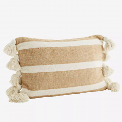 coussin beige-écru...