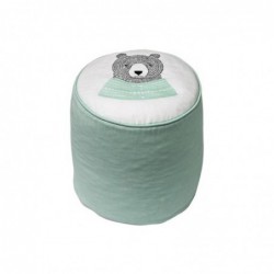 Pouf en coton - vert