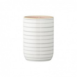 Verre à dent en céramique blanc