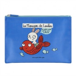 Trousse de toilette DLP enfant bleue