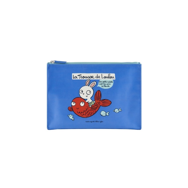 Trousse de toilette DLP enfant bleue