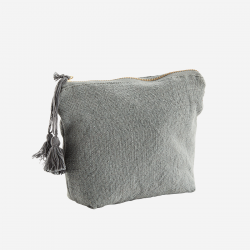 Trousse maquillage coton gris